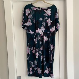 Floral kimono wrap dress.